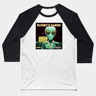 Cool 80's Retro Alien Sci Fi Baseball T-Shirt